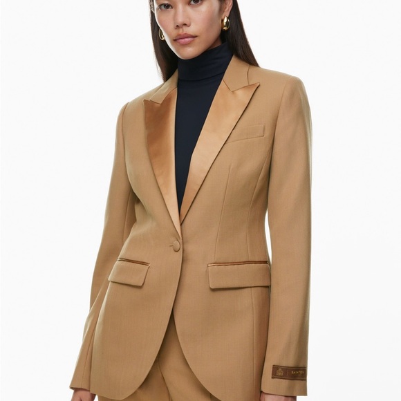 Babaton Construct Camel Wool Blazer - Picture 4 of 4